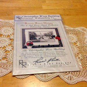 Cross Stitch Guide, Ronnie Rowe signed, Christopher Wren Building